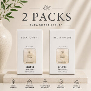 Pura Becki Owens Beach Glow Fragrance Refill 2 Pack 10ml New Sealed